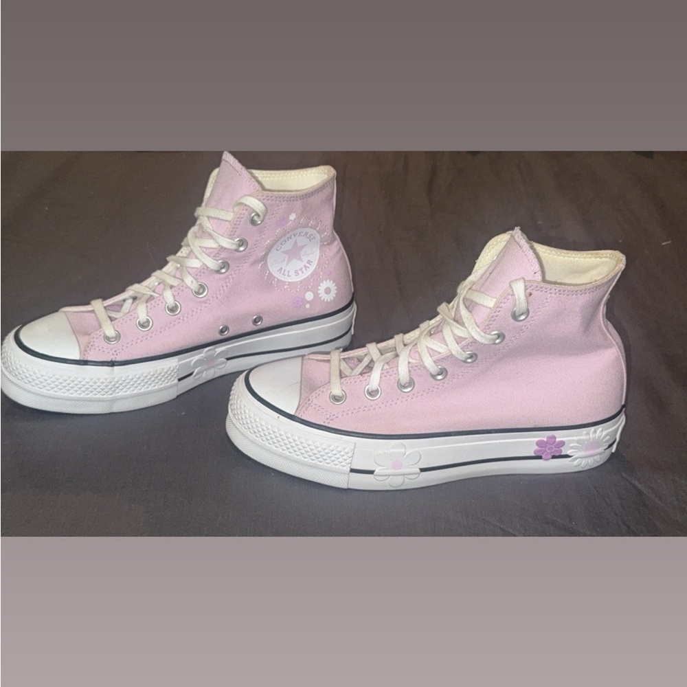 Converse Women's Pink Floral Wedges